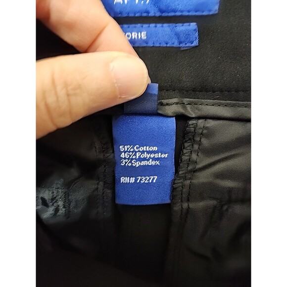Apt 9 Torie Capri Dress Pants Womens 4 Black Straight Leg Stretch Career NEW - Picture 9 of 10